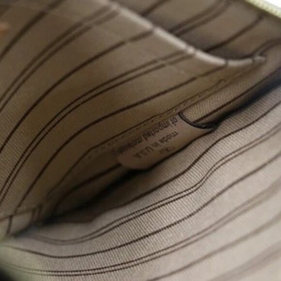 Louis Vuitton Neverfull Monogram Canvas Pochette Wristlet SD0119 - Brown *READ* - Picture 14 of 16